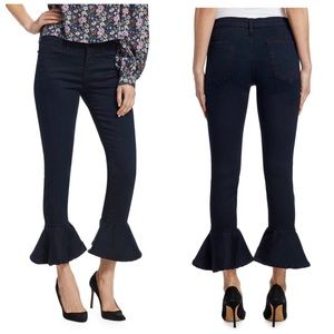 FRAME Le Skinny de Jeanne Flounce Hem Skinny Jeans